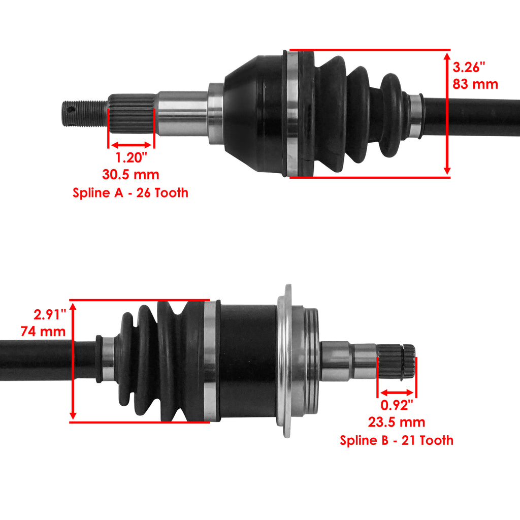 Front Right CV Axle Replacement for Can-Am Outlander 1000R 850 650 XMR (2019–2024)