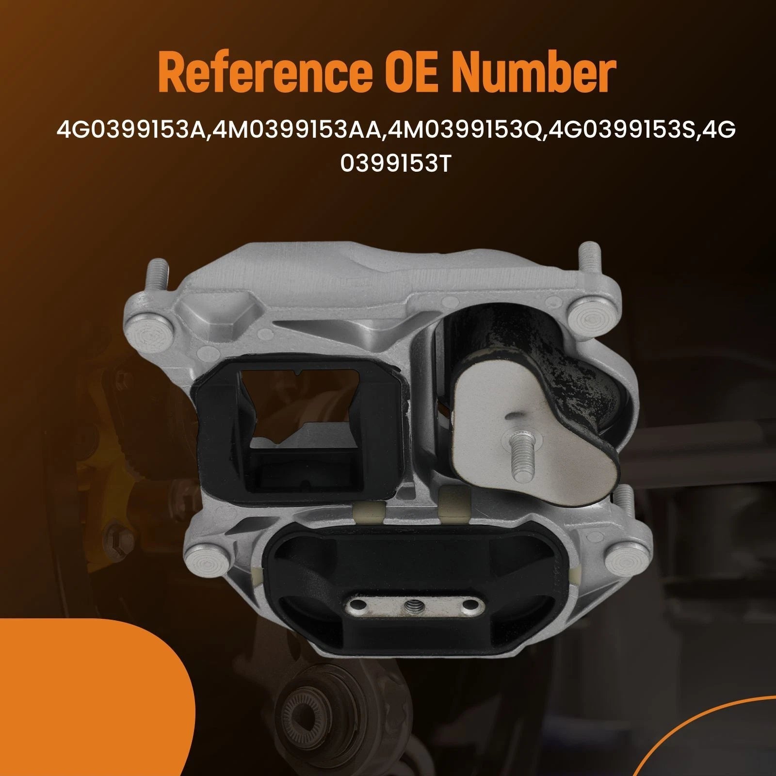 Automatic Transmission Mount for Audi A6 A7 RS7 4.0L (2012–2018) 4G0399153A