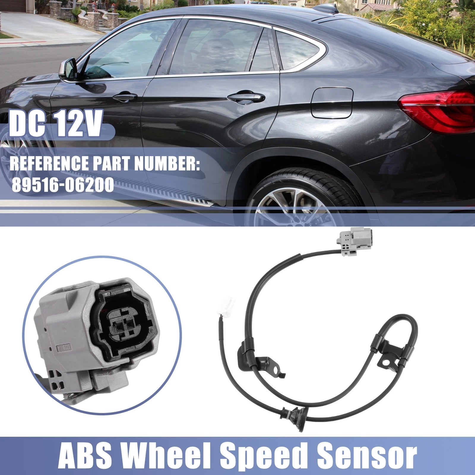 ABS Wheel Speed Sensor Rear Left Replacement for Toyota Camry (2012–2017)