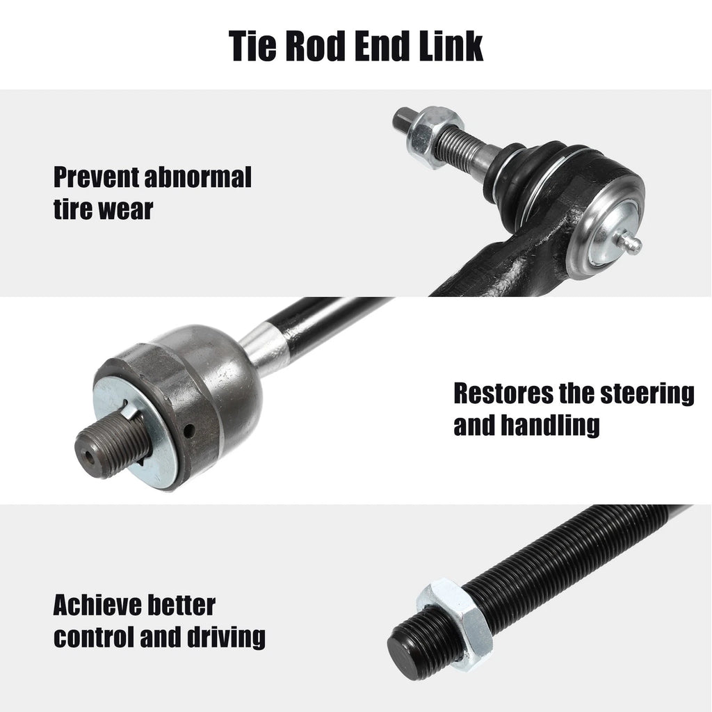 4 Pcs Front Outer Inner Tie Rod End Link Kit for Dodge Charger (2006–2010)
