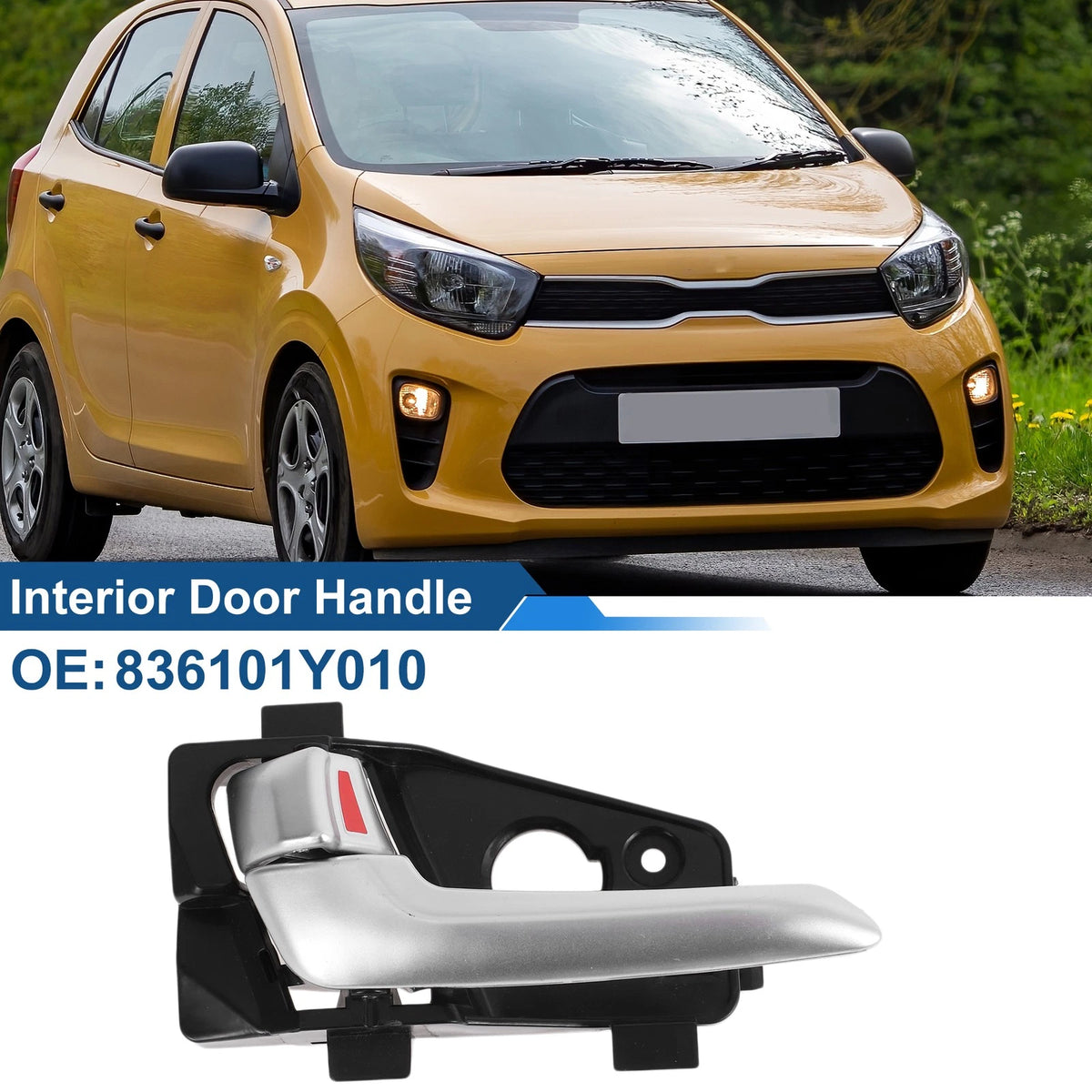 Rear Left Passenger Side Interior Door Handle for Kia Picanto (No. 836101Y010)