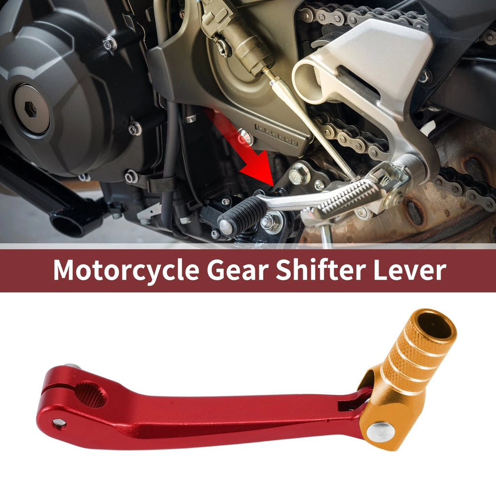 Gear Shift Lever for Honda CRF150F (2003–2017) Red Gold Silver Tone