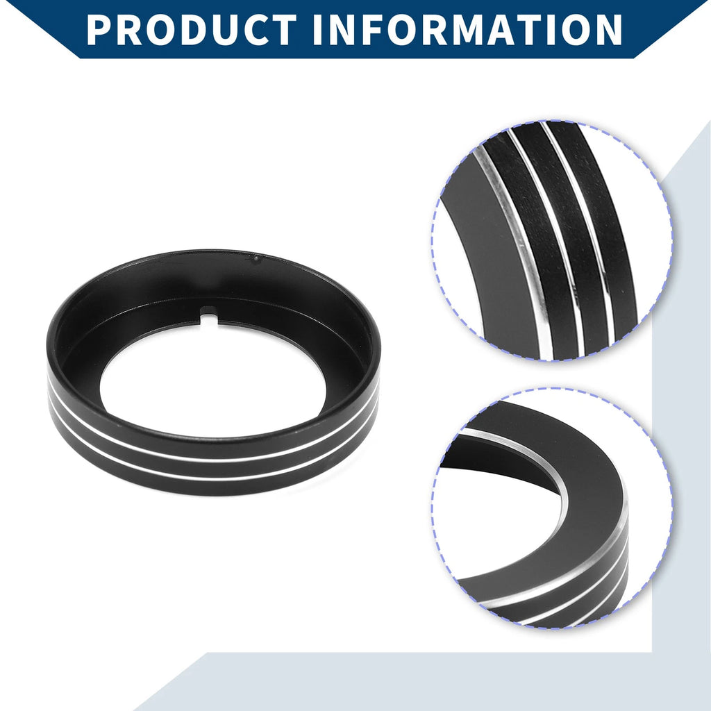 Headlight Switch Knob Cover Ring for Ford Mustang (2015–2020) Black