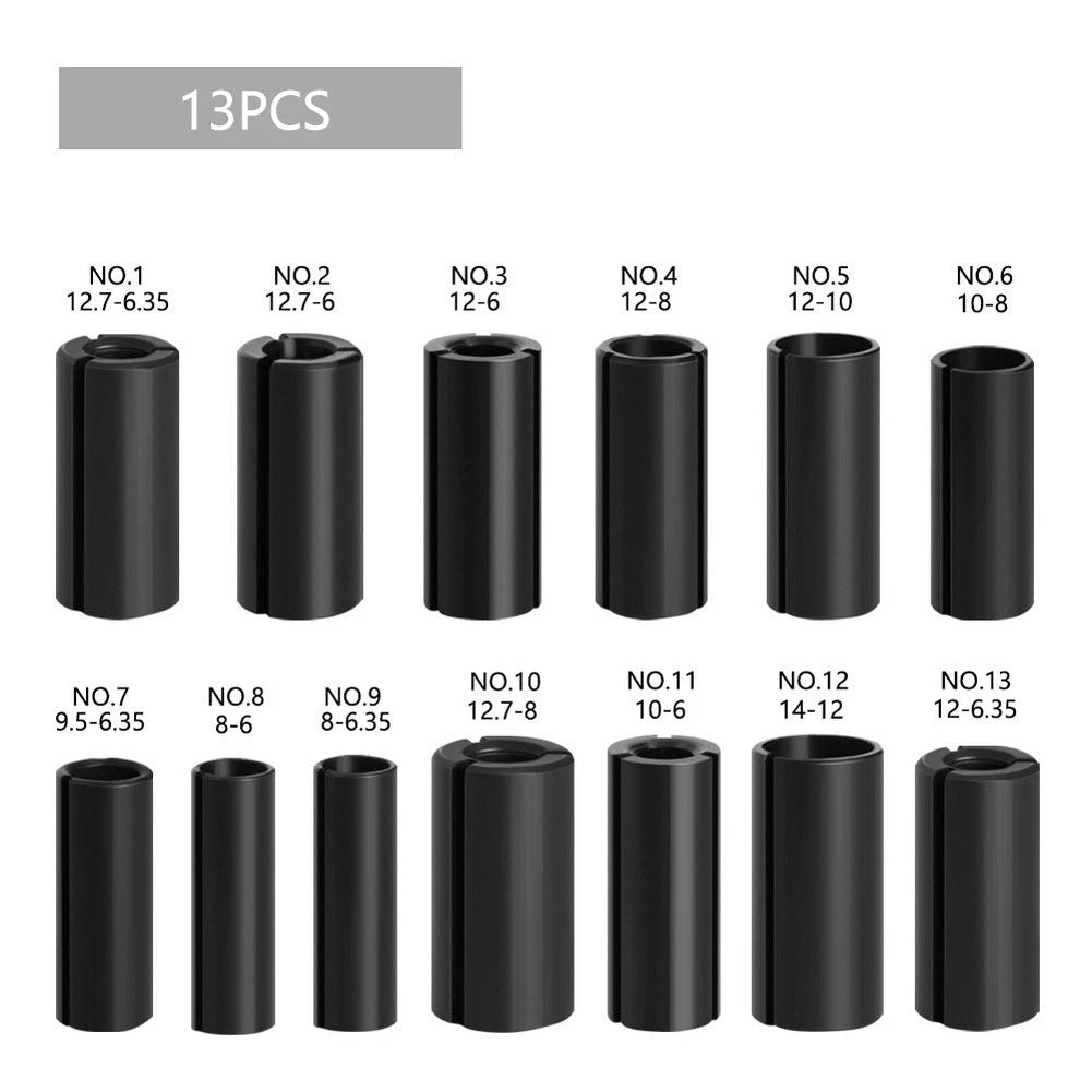 13-Piece Milling Tool Adapter Kit for Engraving Machines