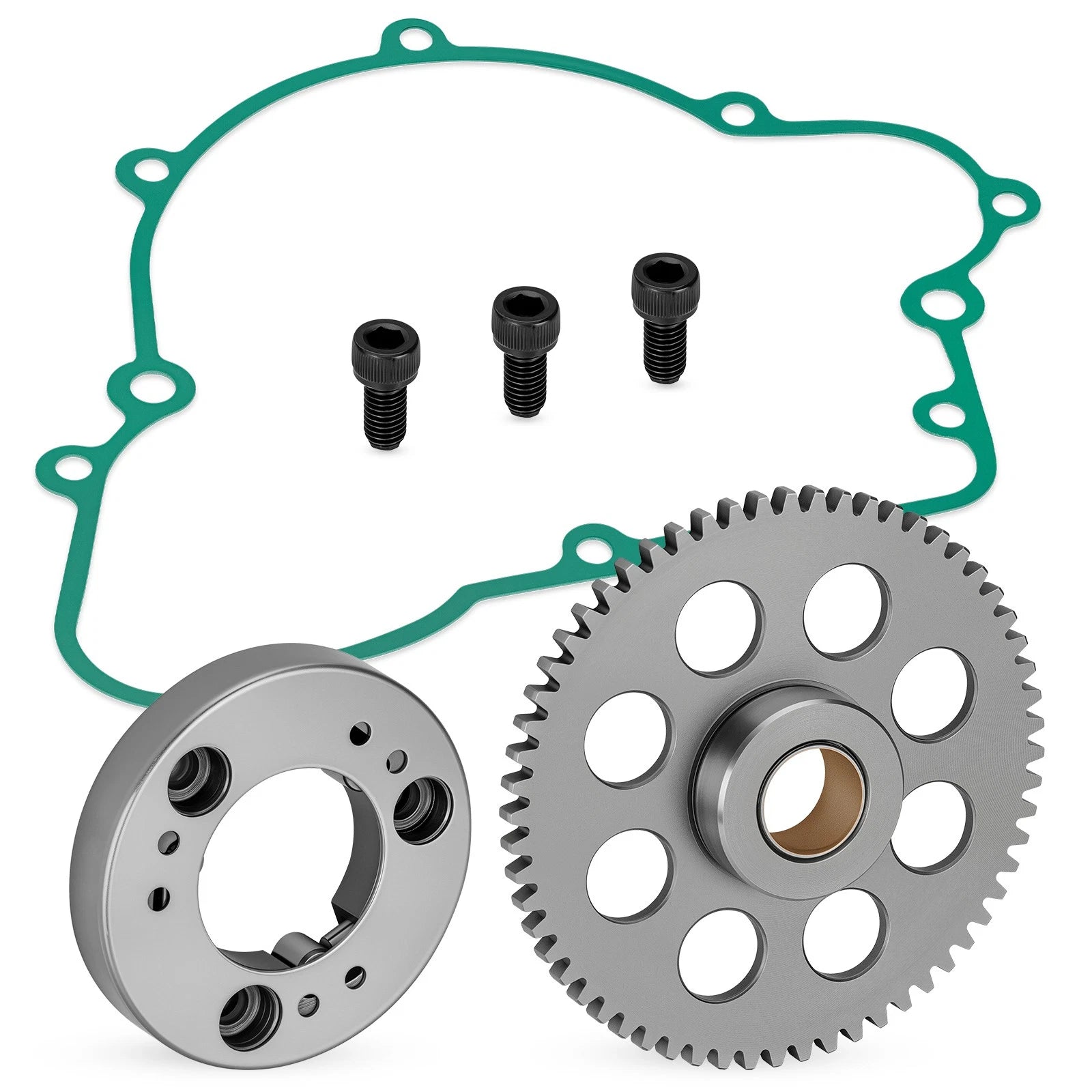 Starter Clutch One Way Bearing w/Idler Gear for Kawasaki Bayou 220 (1988–2002)