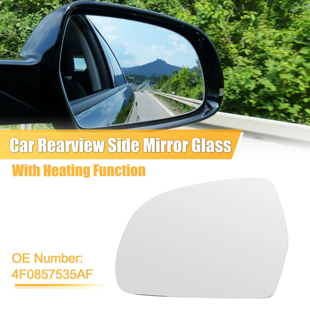Left Side Heated Rearview Mirror Glass Replacement for Audi A3 (2008–2010)