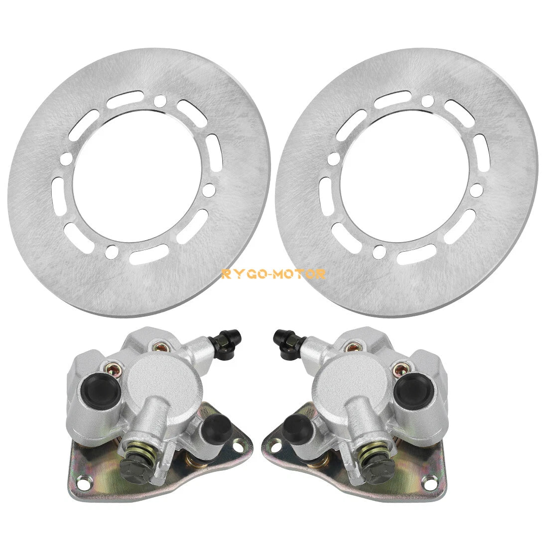 Front Brake Calipers & Disc Rotors for Yamaha Grizzly 660 4x4 (2002–2008)