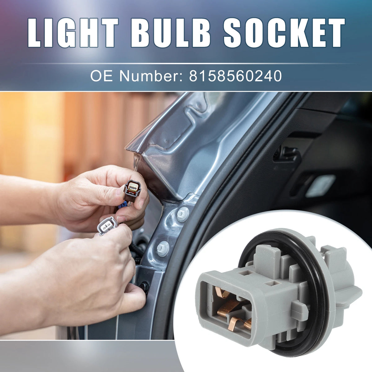 Auto Light Bulb Socket No. 8158560240 for Toyota Land Cruiser Prado (2009–2024)
