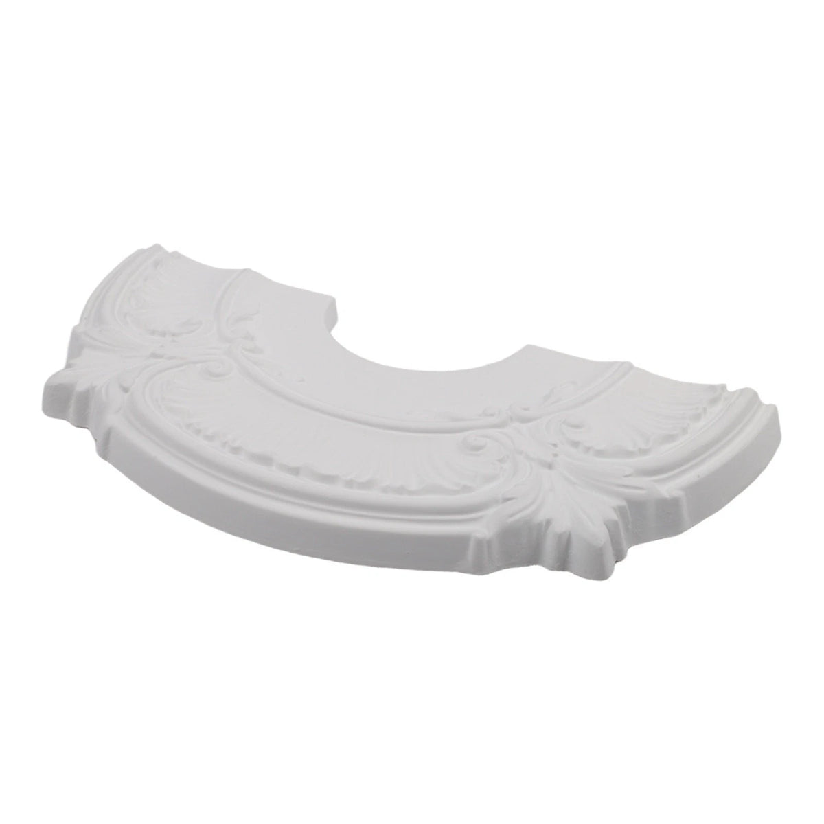 White Ceiling Medallion Decorative Plate for Ceiling Fans and Light Fixtures