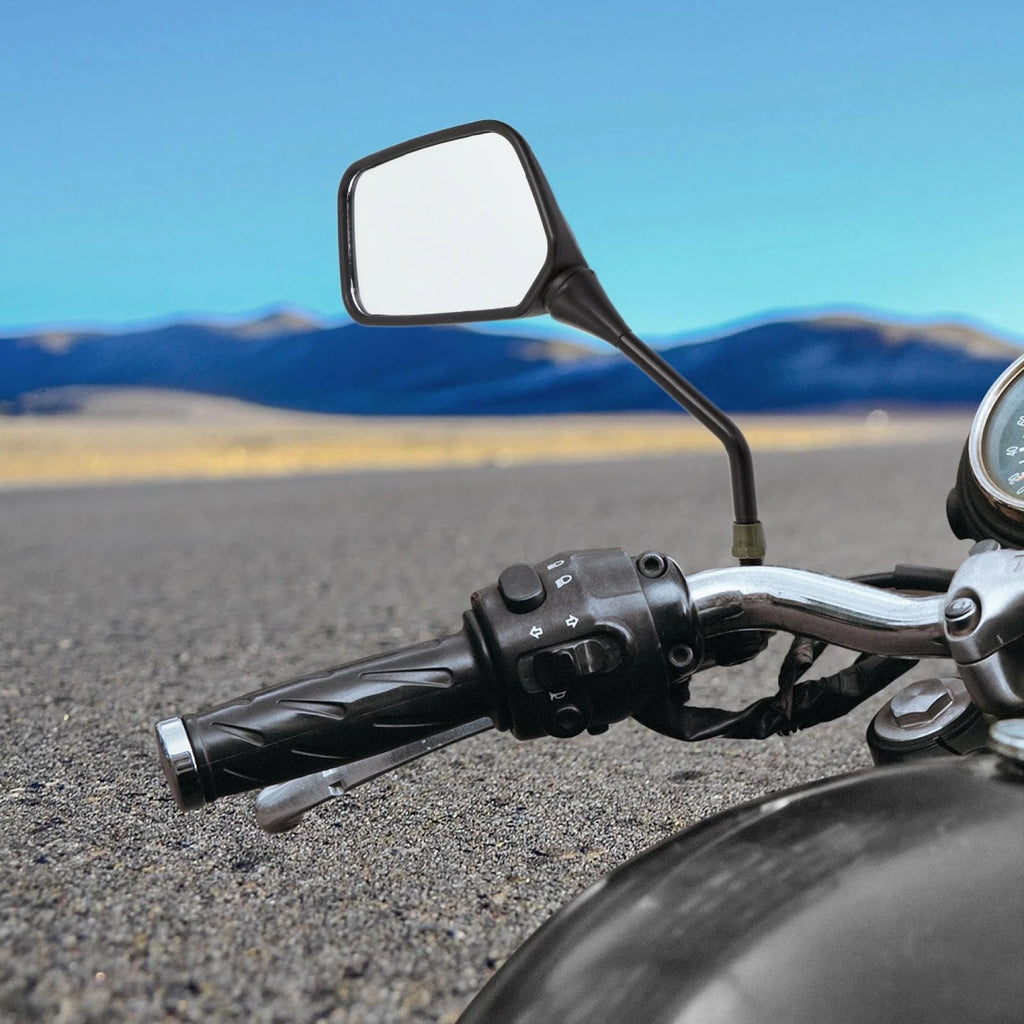 Adjustable Angle Side Rear View Mirrors Left Right for Honda (10mm Thread)