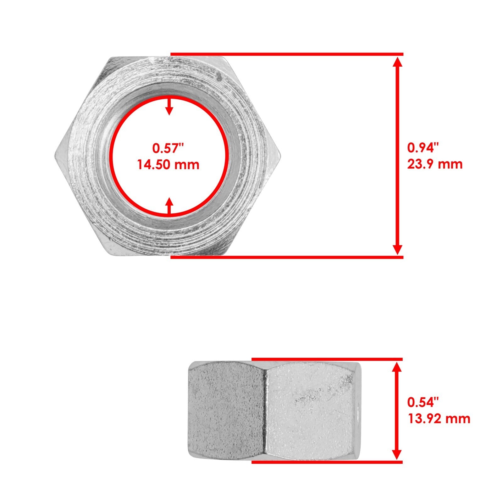 Spindle Blade Nut Replacement for John Deere X126 X127 X130R X135R (2007–2009)