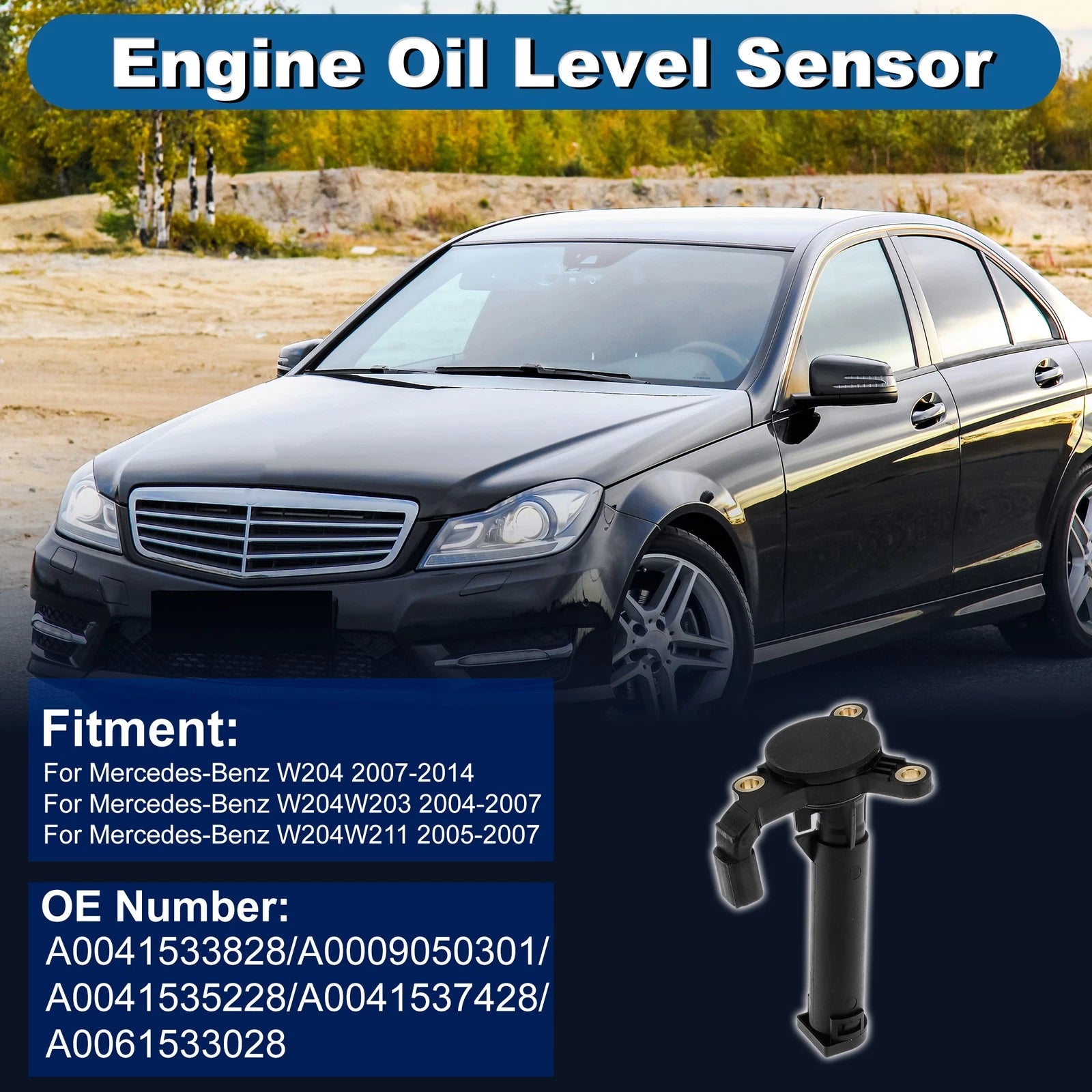 Engine Oil Level Sensor Replacement for Mercedes-Benz C-Class W204 (2007–2014)