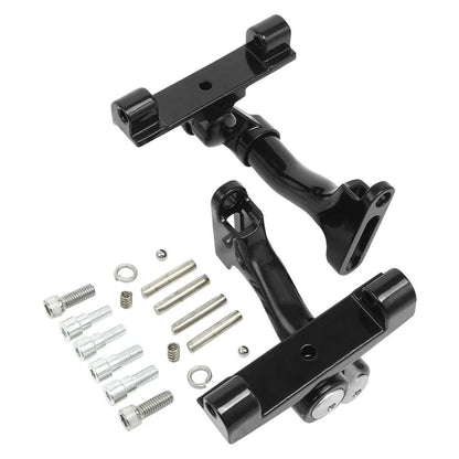 Black Passenger Floorboard Mount for Harley Electra Glide FLHT (1993–2025)