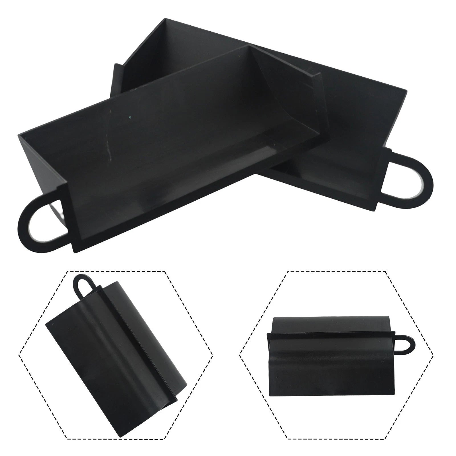 Auto Air Scoops for - Black Dynamic Plastic - 2X