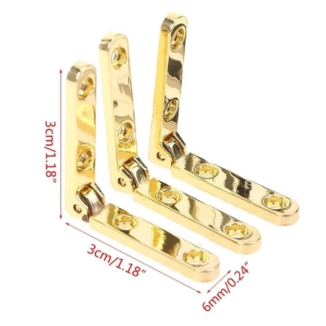 10 Zinc Alloy Hinges for Wooden Wine Box Chest Case (30mm)