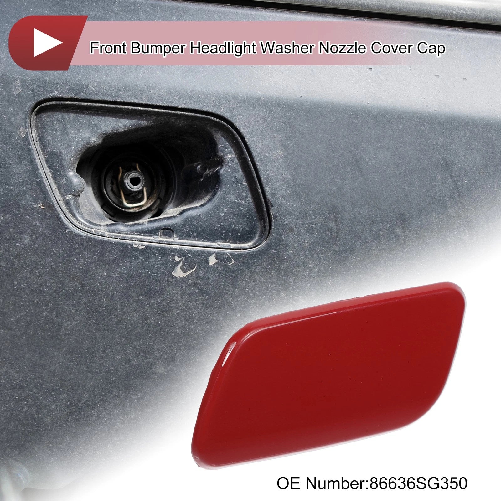 Washer Nozzle Cover Cap Front Left Replacement for Subaru Forester (2016–2018)