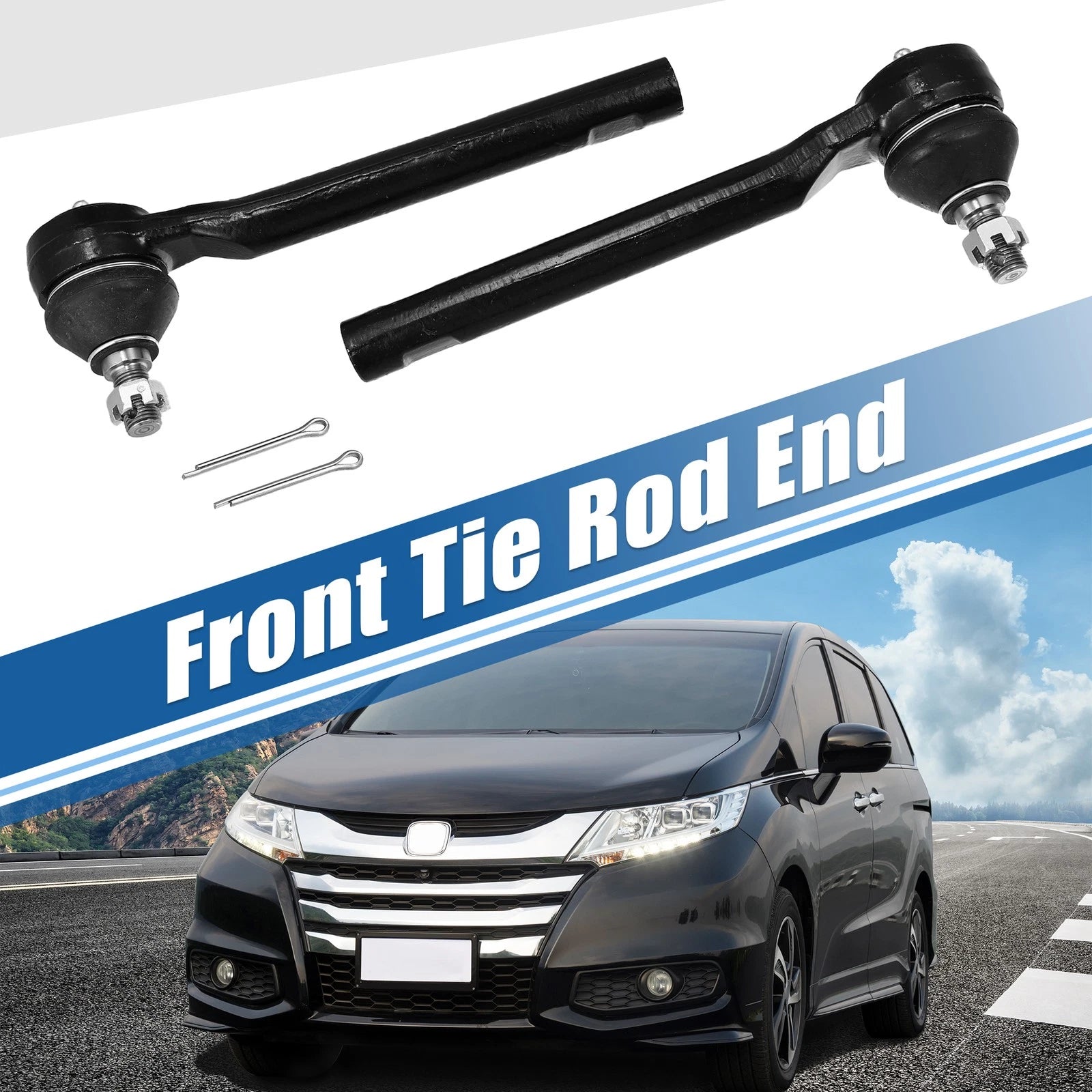 Front Tie Rod End Links 2pcs Replacement for Honda Odyssey (2005–2010)