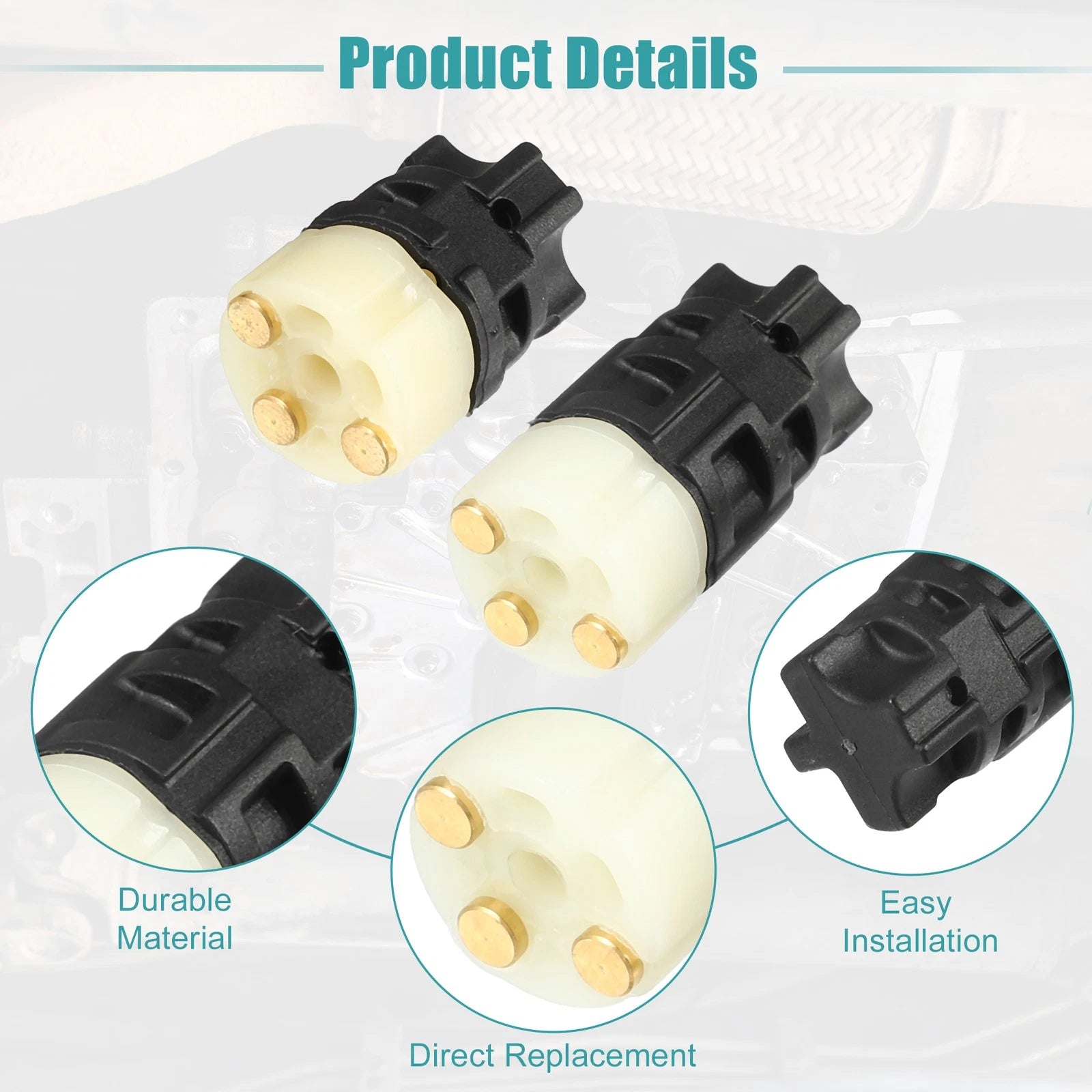Automatic Transmission Control Module Sensor Set for Mercedes Benz (Black) (2pcs) (2010–2018)