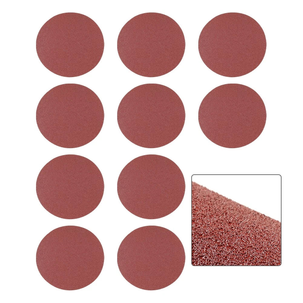 Set of 10 Hook and Loop Sanding Discs 40-180 Grits 7 Inch