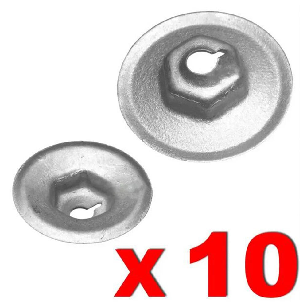 10Pcs Rear Wheel Arch Lining & Mudguard Nuts for Ford C-Max Fiesta Focus (2003–2023)