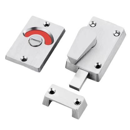 304 Stainless Steel Toilet Pin Lock with Visual Indicator for