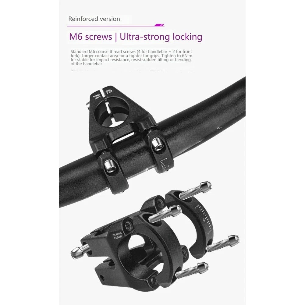 Lightweight Aluminum Stem 31.8mm Clamp for MTB (2010–2023)