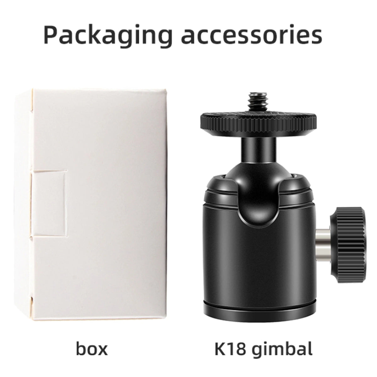 1/4 Universal Mount for Camera Tripod Adapter 360° Swivel Mini Ball Head