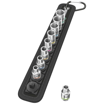 9 Piece 1/4 Drive Metric Socket Set for Wera Tools