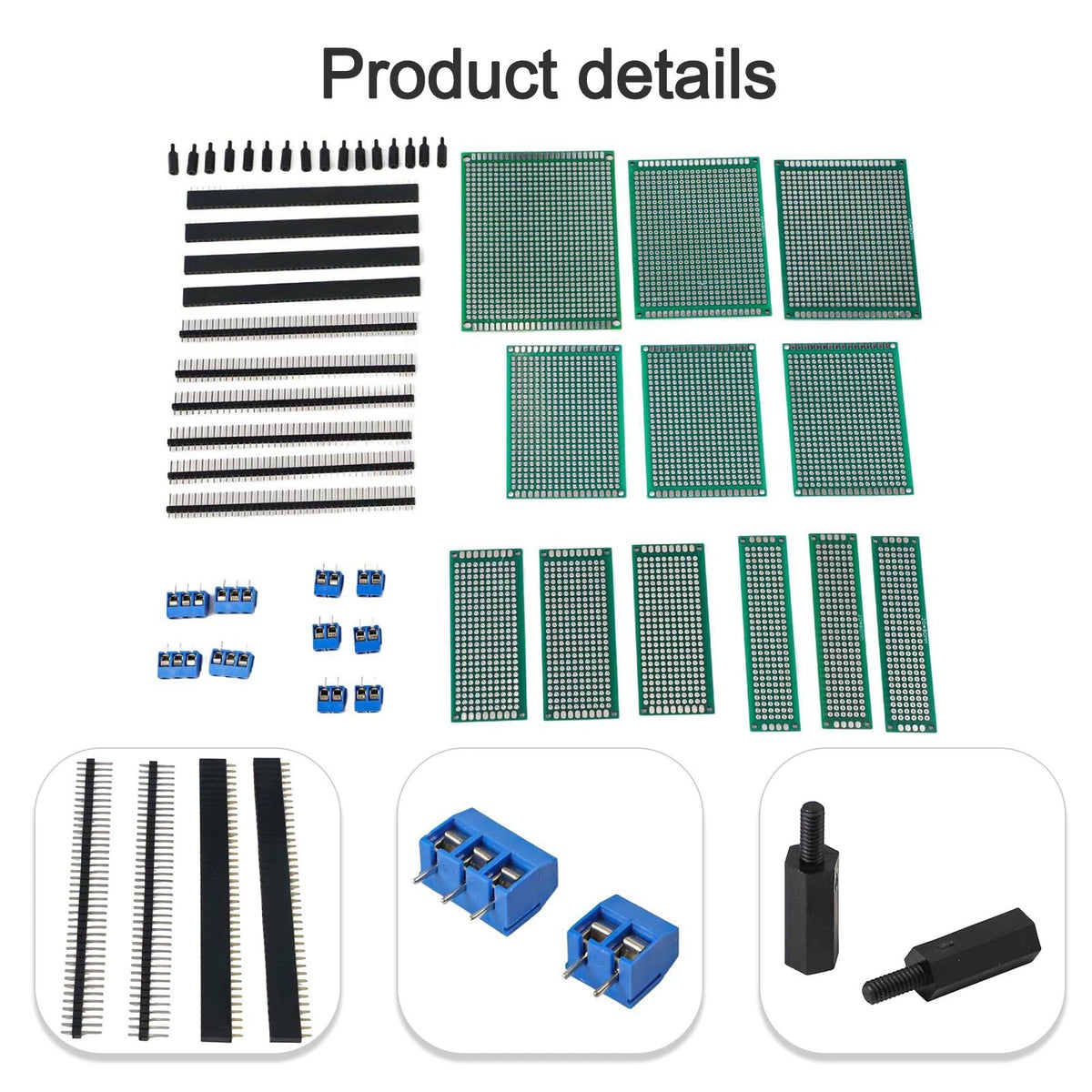 Double Sided PCB Set of 48 Boards for Soldering Projects