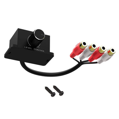 Universal RCA Level Controller Remote Volume Knob for Amplifier/Subwoofer