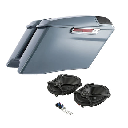 4" Stretched Saddlebags & 5" x 7" Speakers for Harley CVO Road Glide (2014–2024)