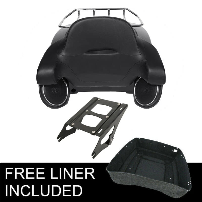 Backrest Pad Speakers Mounting Rack for Harley Touring (2014–2026)