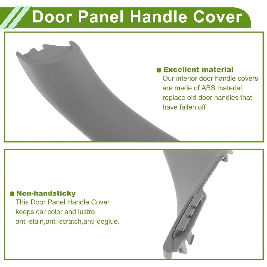 Door Panel Handle Pull Trim Cover for BMW 5 Series (2011–2016) Gray