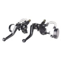 New Motorcycle Universal Clutch Brake Levers Master Cylinder Reservoir 7/8"