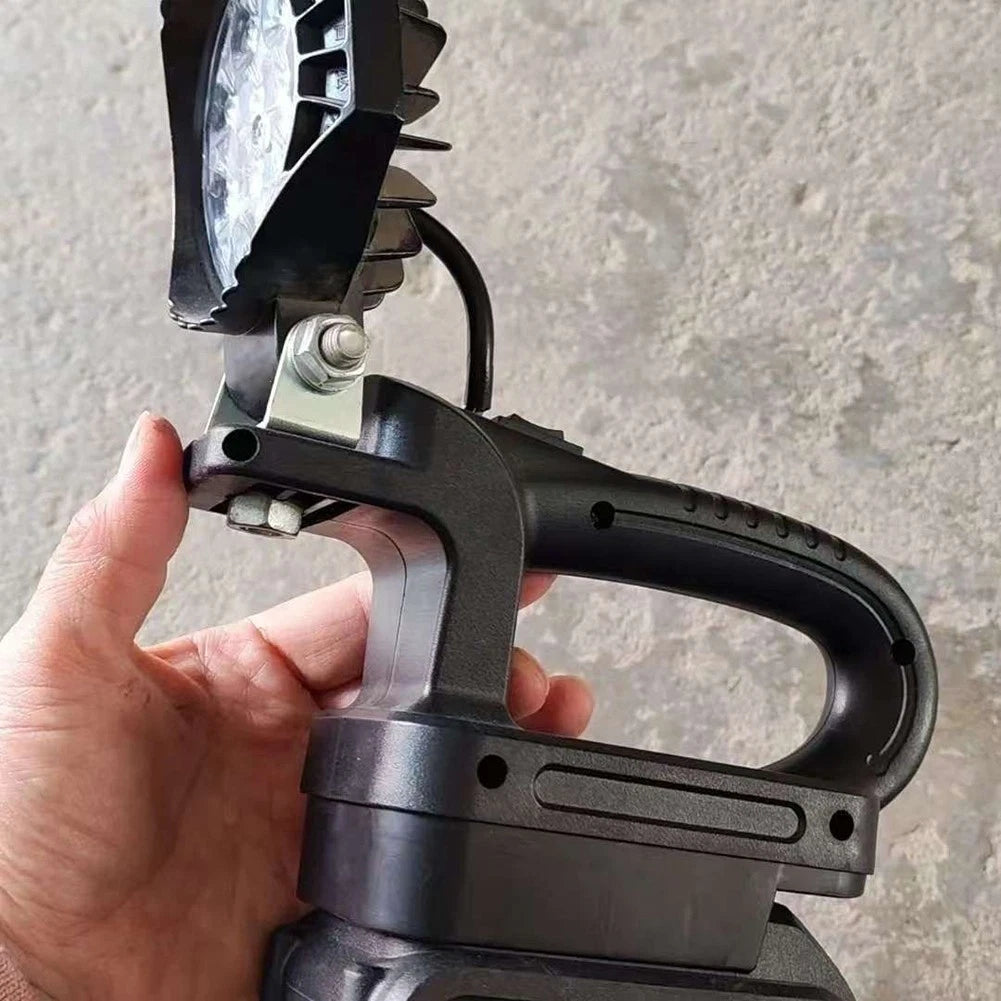 Rechargeable Portable Lamp with Dual USB and High Low Beam Switch