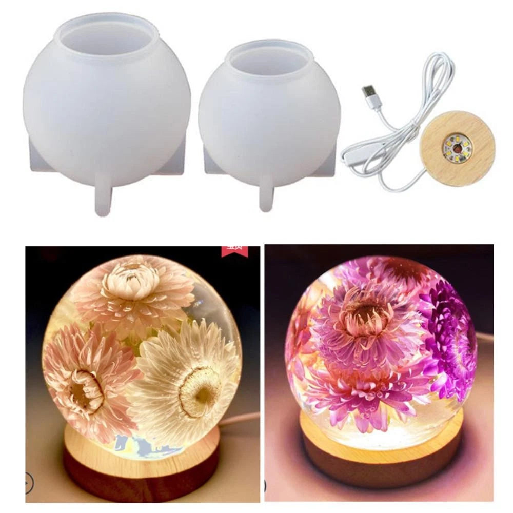 LED Lamp Night Light Resin Casting Mould for Universal Use