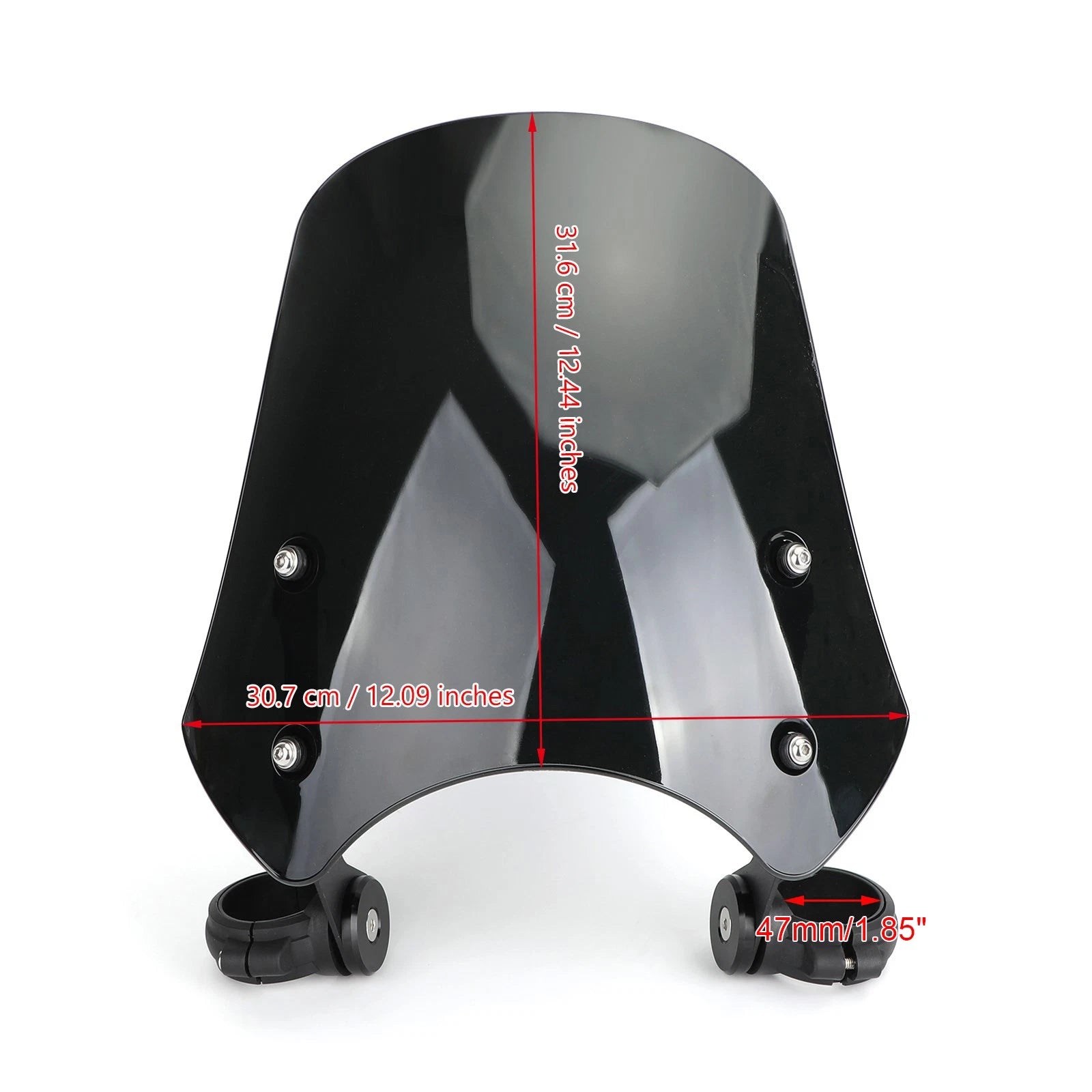ABS Motorcycle Windscreen for Harley Dyna Softail (2010–2023) Black