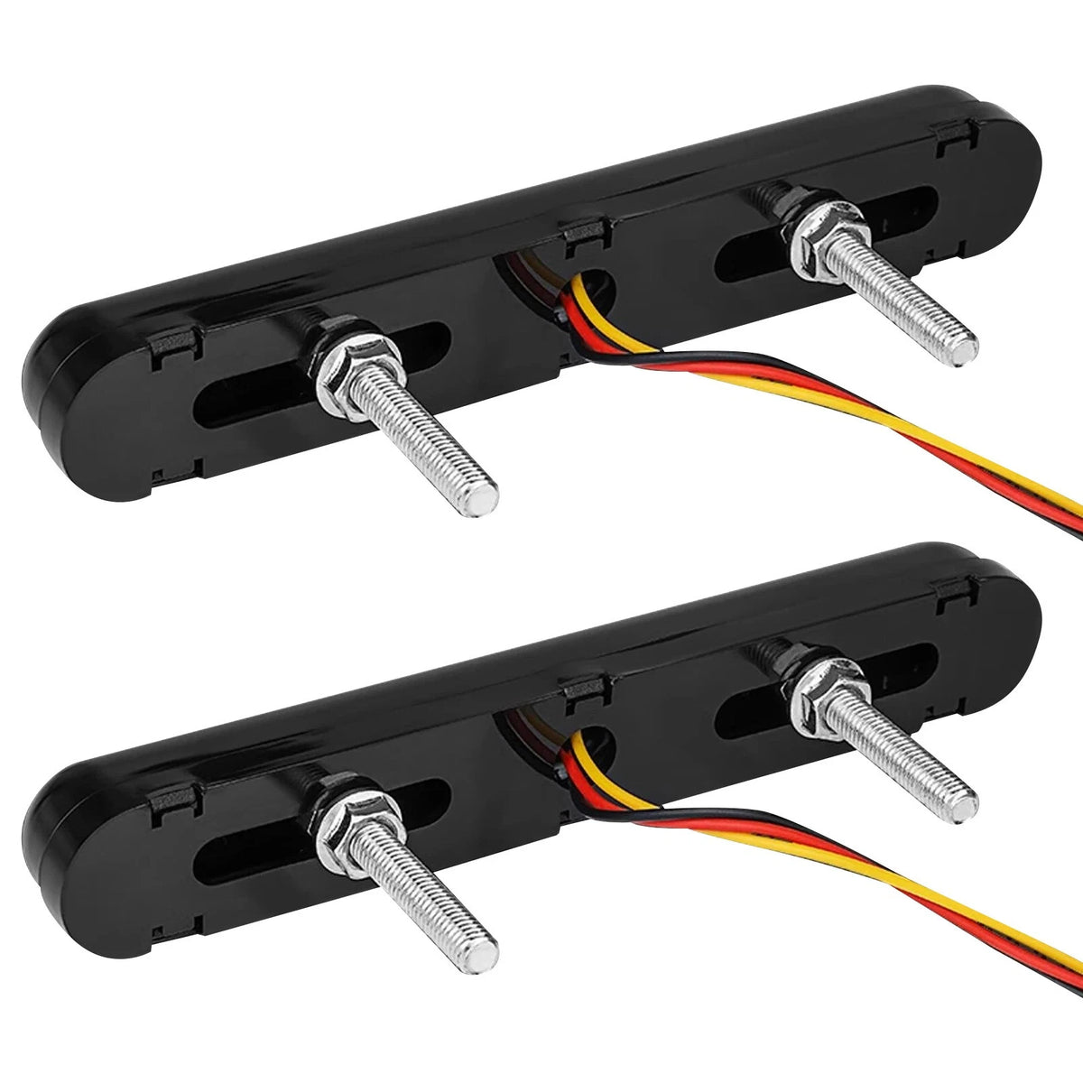 2X LED DRL Light Bar for Trailers (12-24V) - Amber White Sequential Flow