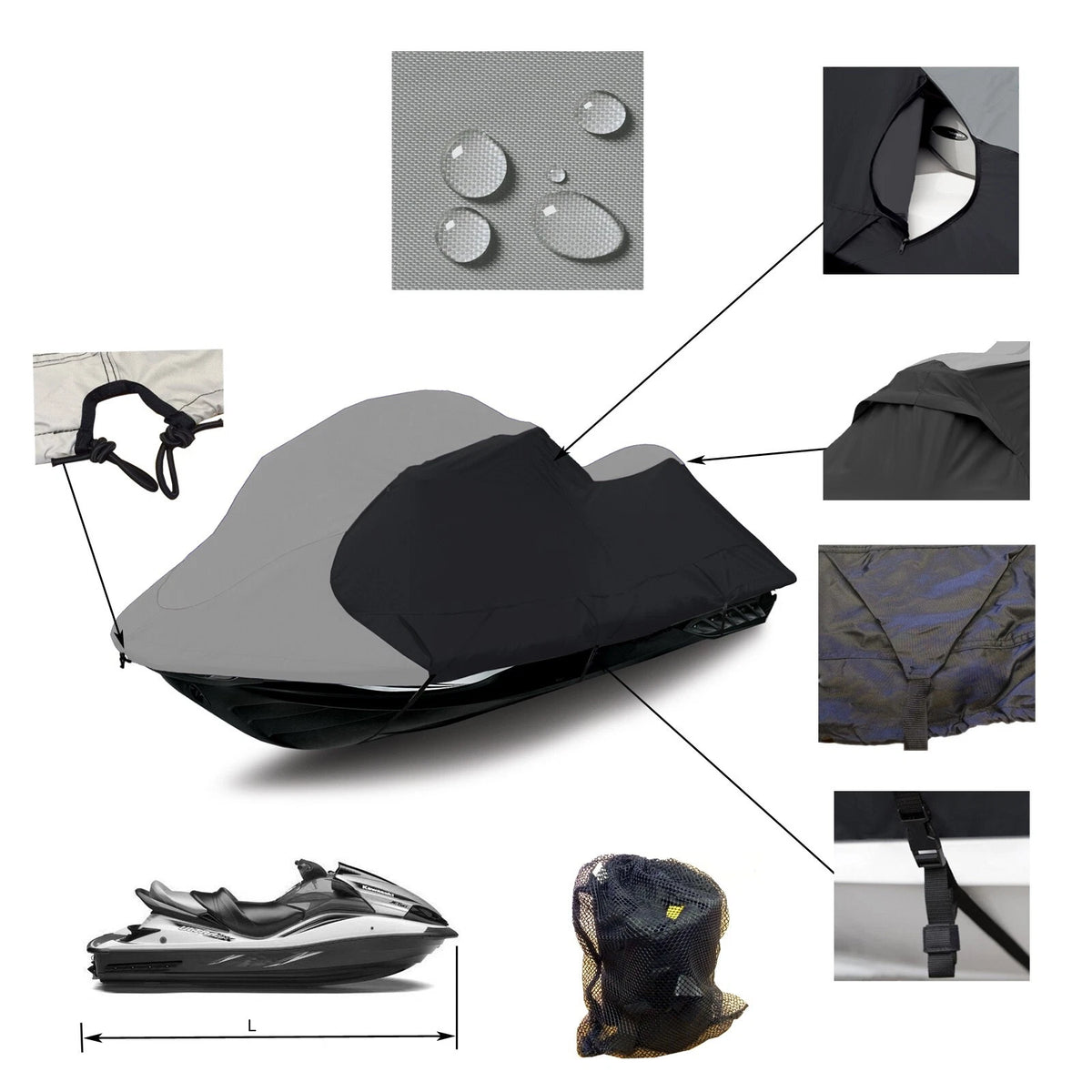 Waterproof Storage Cover for Yamaha Jet Ski XL700 (1998–2004)