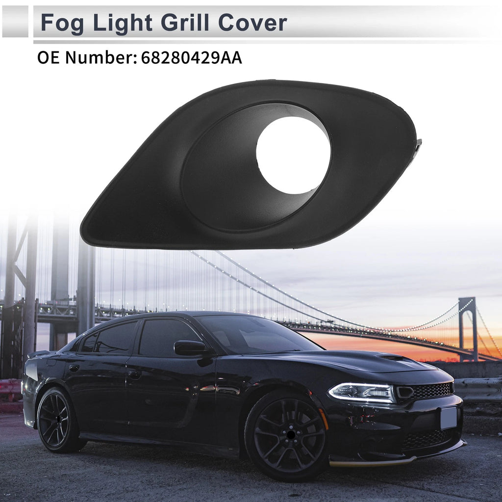 Front Left Fog Light Grill Replacement for Dodge Charger (2015–2020)