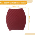 3D Car Door Cup Protector Sticker for Universal Fit (79x89mm) - Red