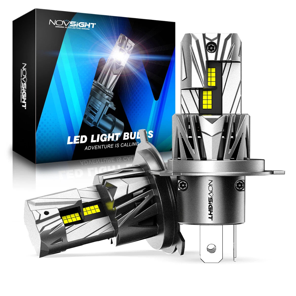 2X H4 9003 LED Headlight Bulbs for Canbus Error Free (6500k White)