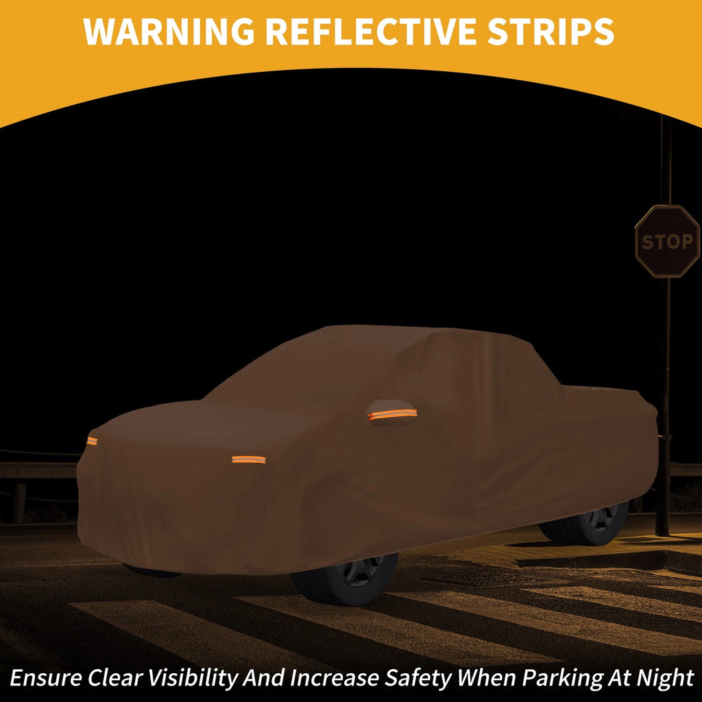 Waterproof Car Cover for Chevy Silverado (210D-PU, Orange)