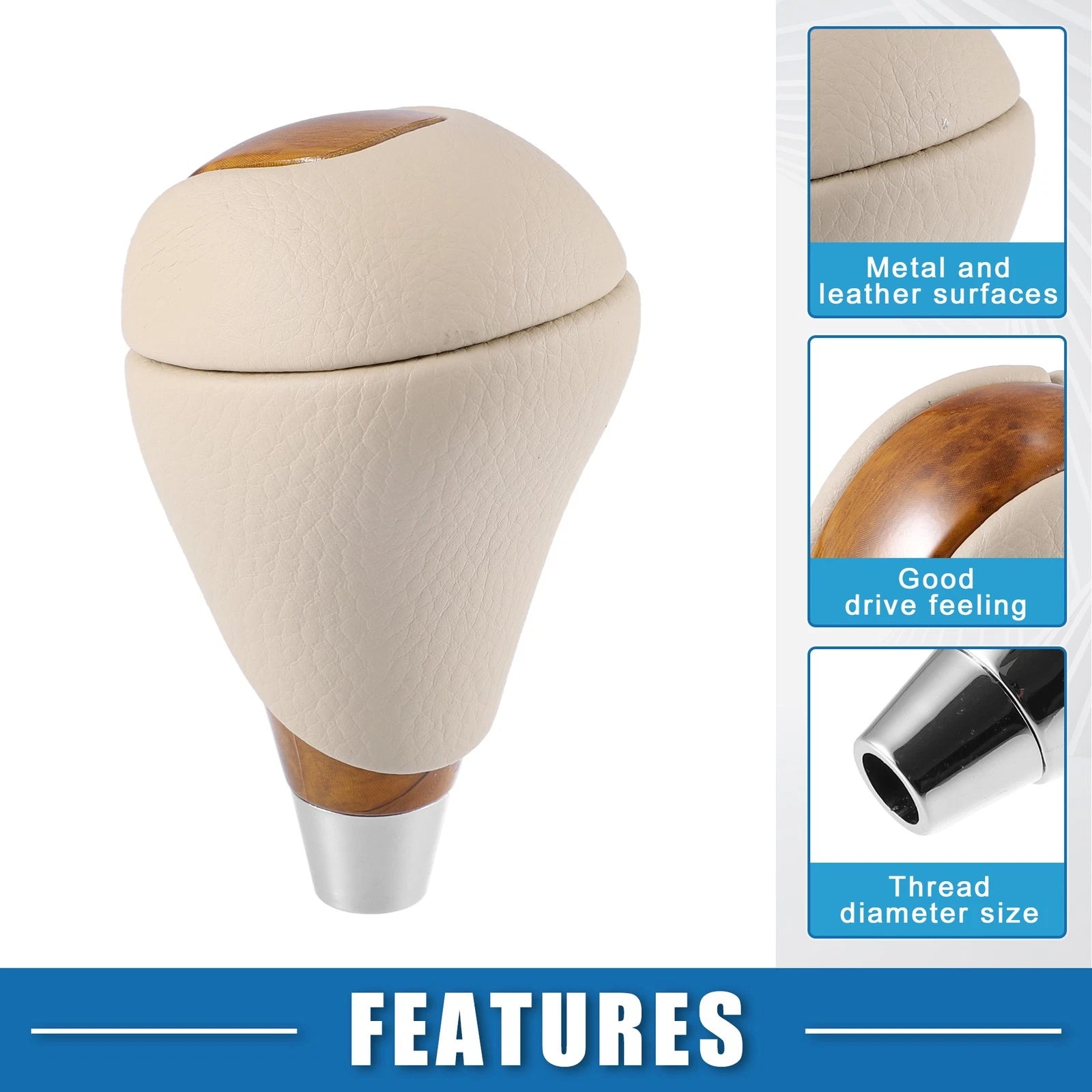 Gear Shift Knob for Lexus Brown Beige (2001–2017)