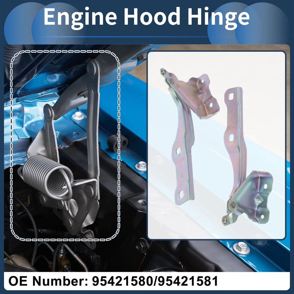 Hood Hinges Front Set for Chevrolet Trax (2015–2021) Bonnet Brackets 1 Pair