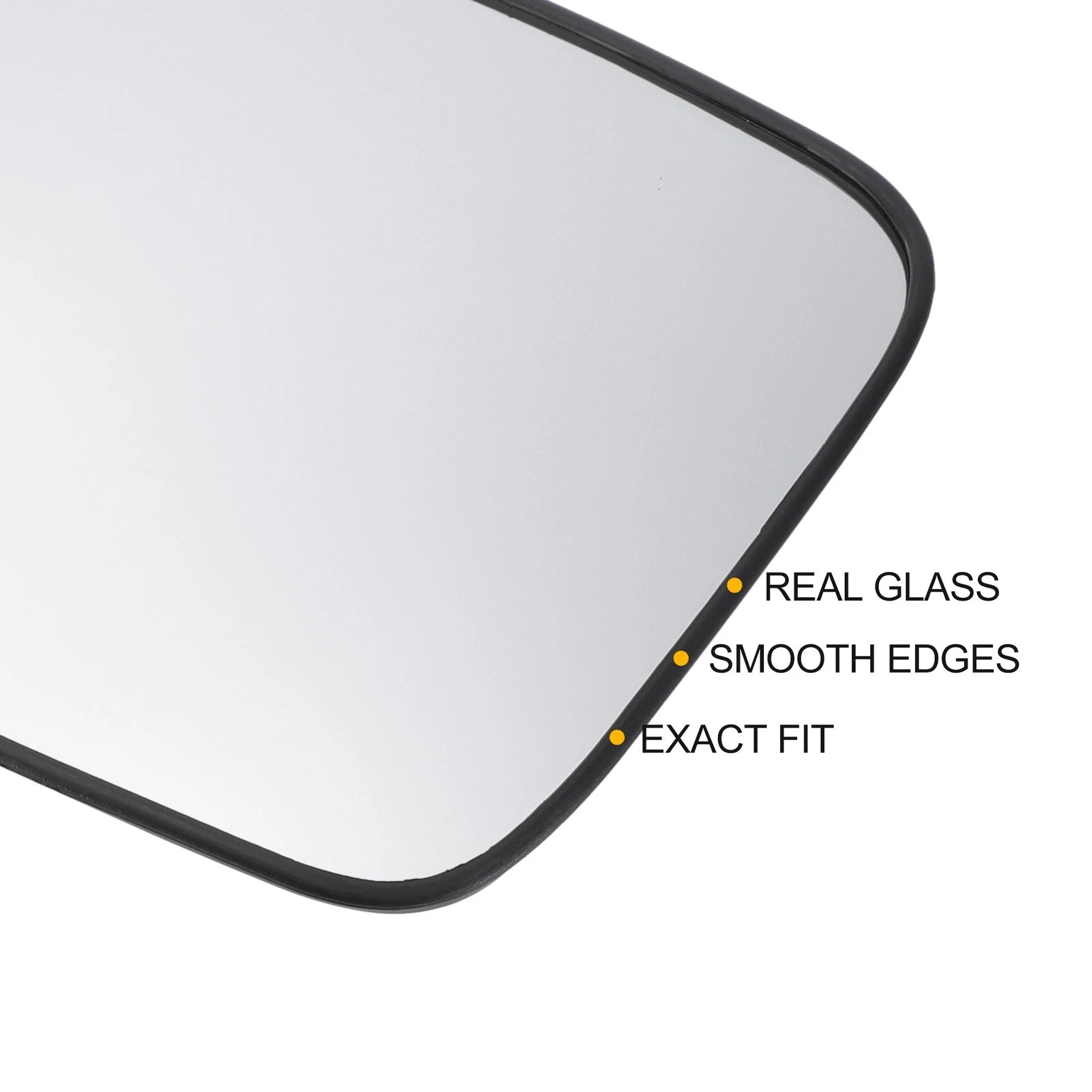 Heated Left Side Mirror Glass for Hyundai Santa Fe (2007–2012)