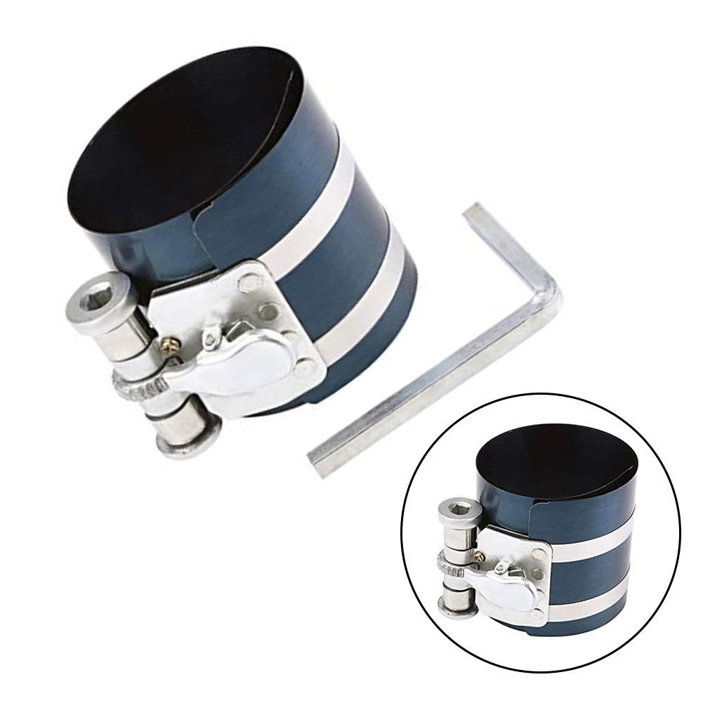75mm Wide Piston Ring Clamp Band Adjustable 53mm to 125mm Diameter