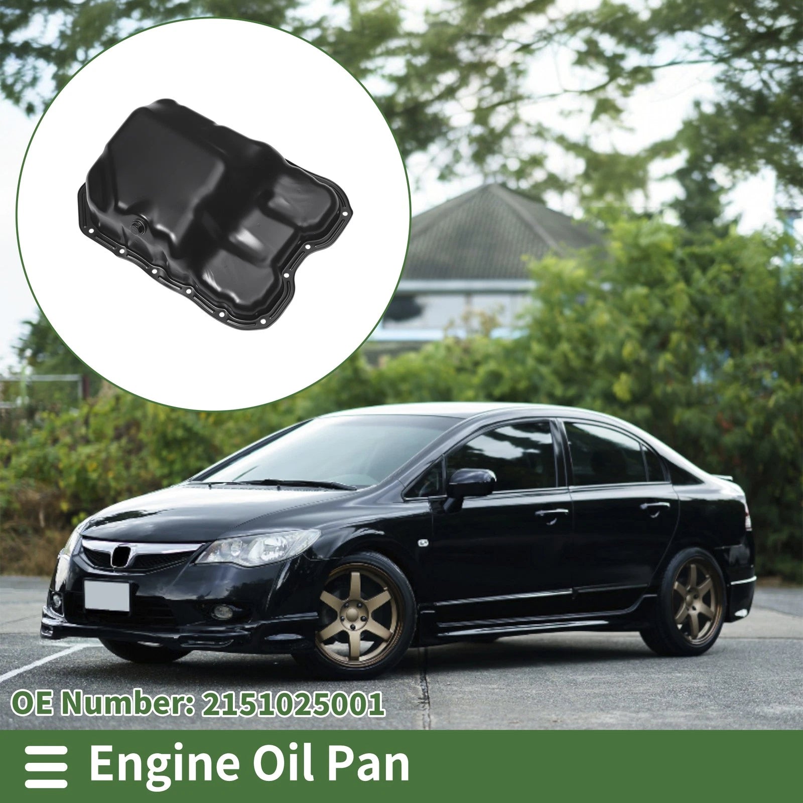 Engine Oil Pan Replacement for Hyundai Tucson (2011–2013) Iron Black