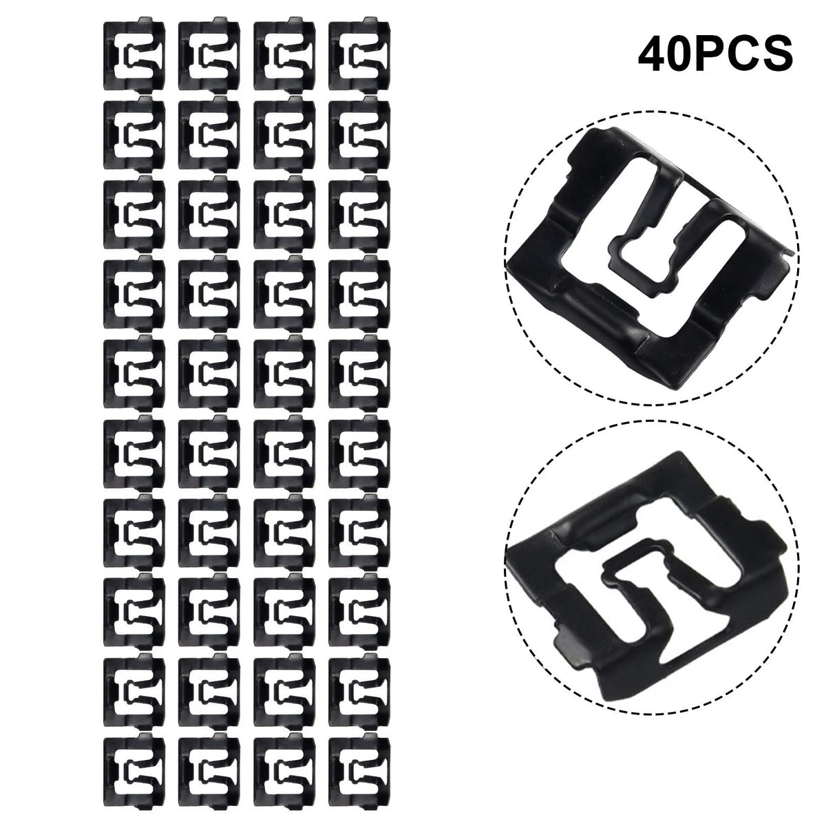 40PCS Windshield Trim Molding Clips for Ford Vehicles