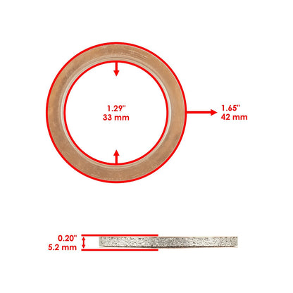 Exhaust Muffler Pipe Gaskets Replacement for Suzuki GS250T GS300L (1980–1985)